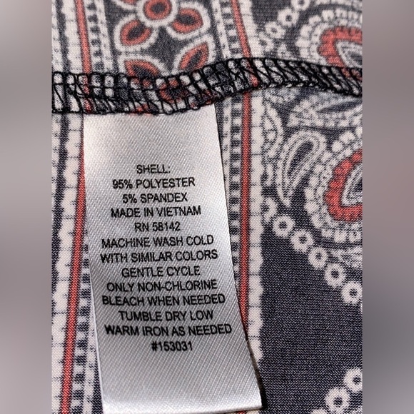 London‎ Style Paisley Sheath Dress Women 14 Grannycore Church Dinner - Picture 4 of 7